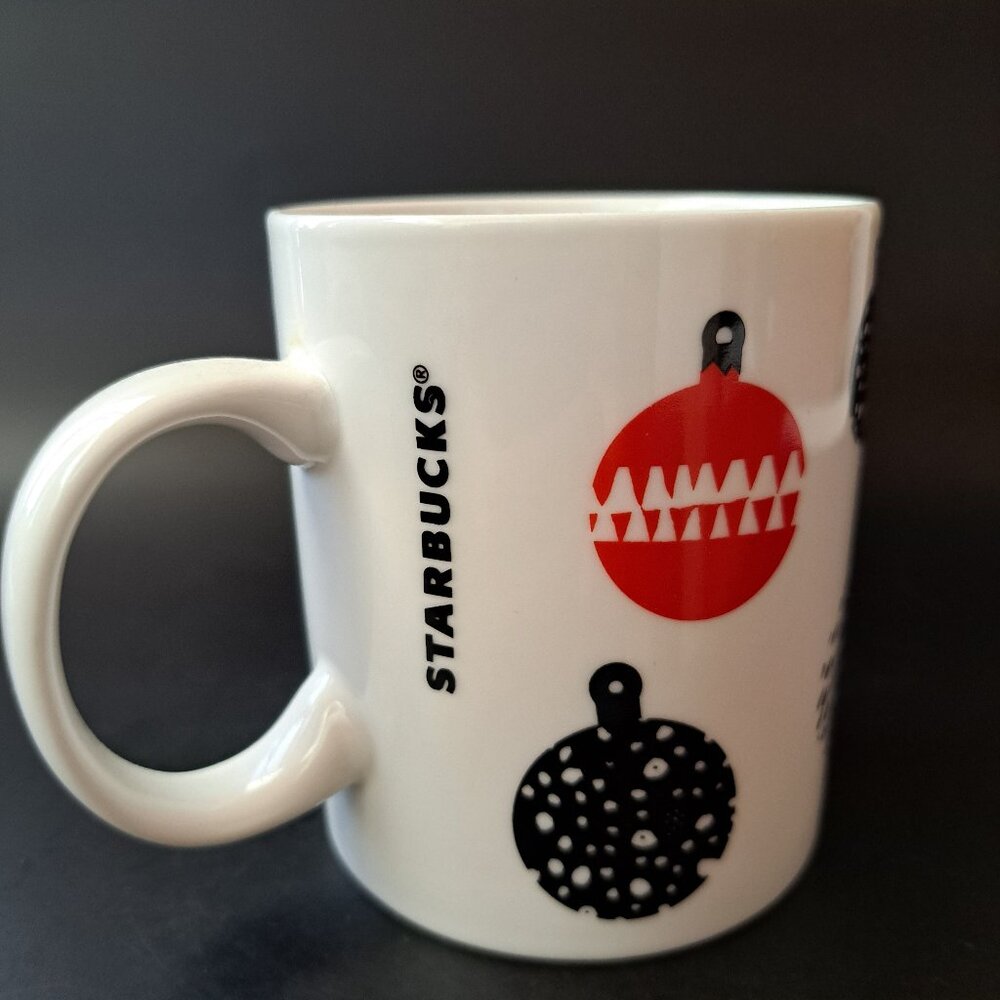 Starbucks Coffee Tea Mug Cup 12 fl oz Christmas Holiday Ornaments 2016 - Picture 8 of 10